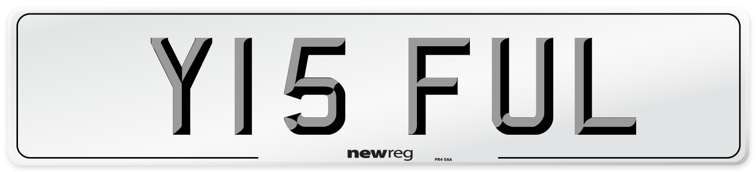 Y15 FUL Number Plate from New Reg